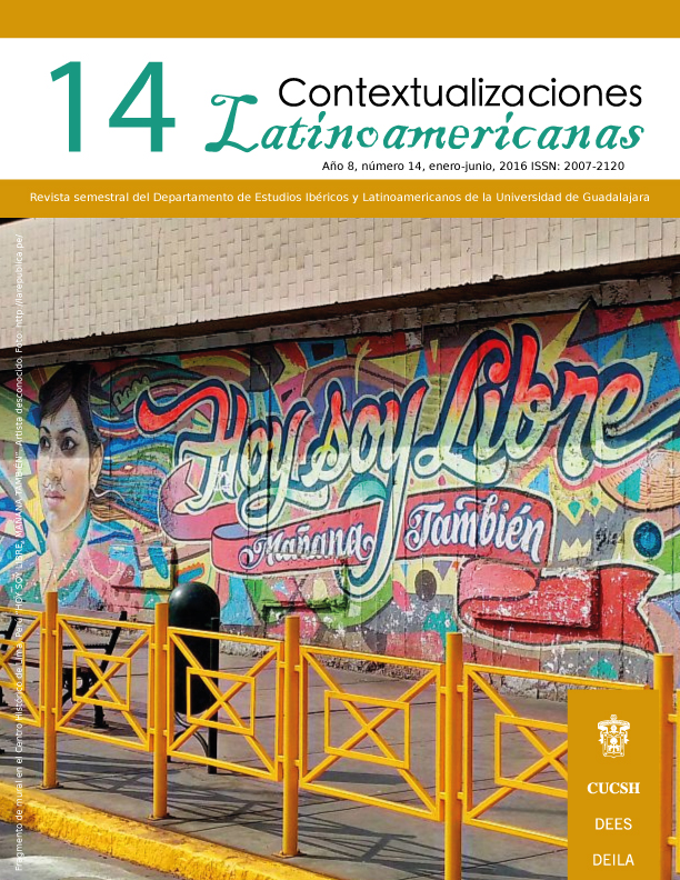 					Ver Vol. 1 Núm. 14 (9): Contextualizaciones Latinoamericanas Número 14 Enero- Junio 2016
				
