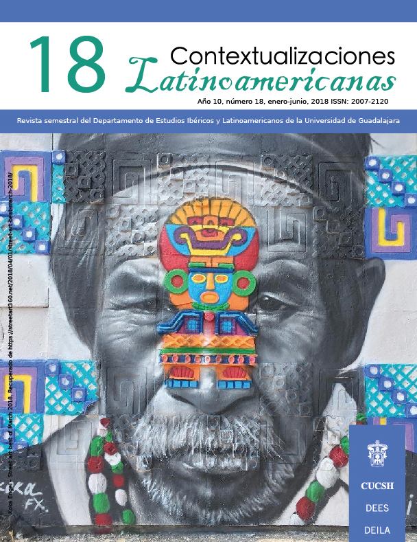 					Ver Vol. 1 Núm. 18 (11): Contextualizaciones Latinoamericanas Número 18 Enero- Junio 2018
				