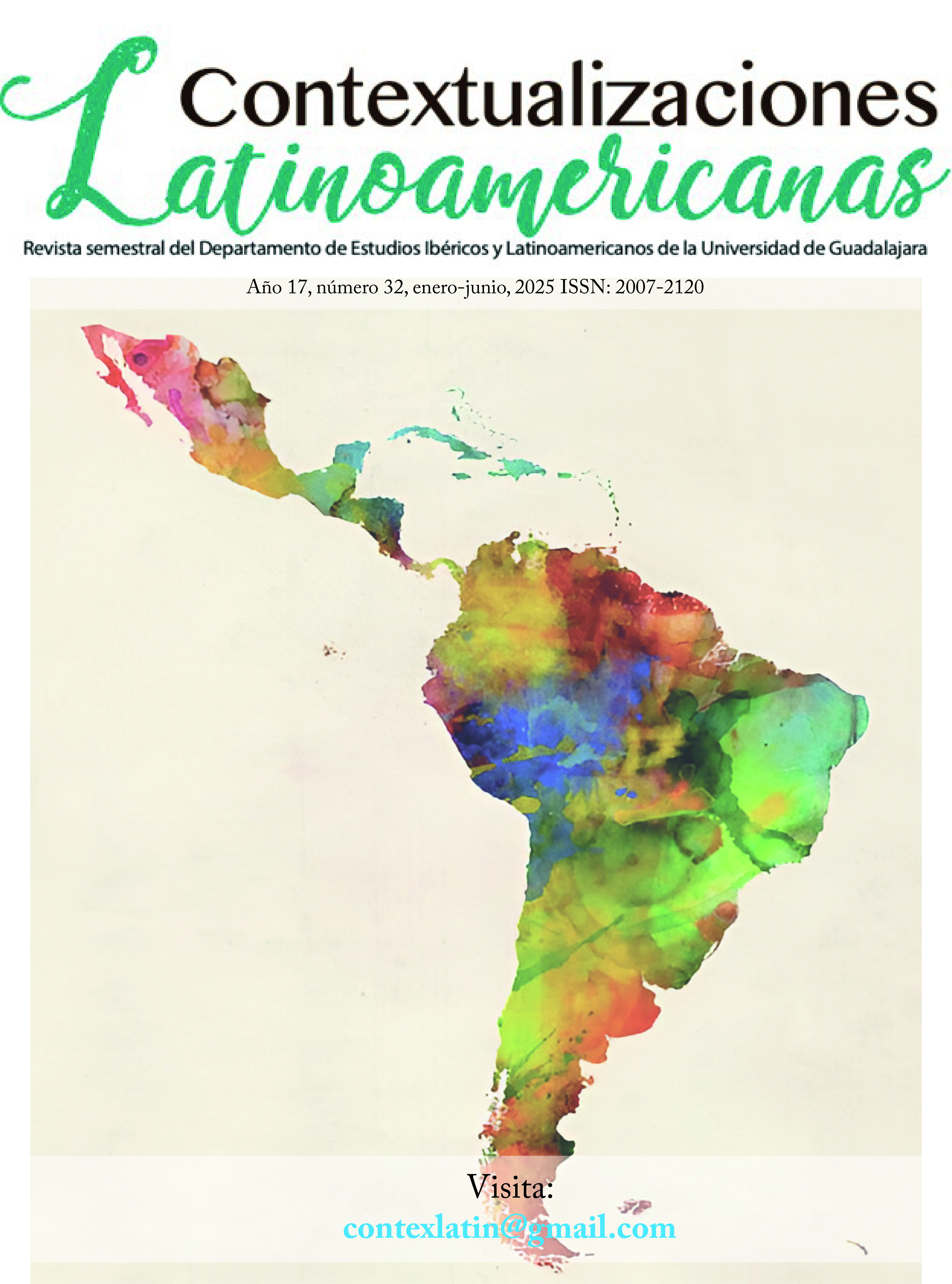 					View Vol. 1 No. 32 (18): Contextualizaciones Latinoamericanas Número 32 enero-junio 2025
				